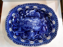 Load image into Gallery viewer, Historical Staffordshire Blue Large “States” Series Platter by Clews