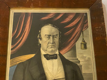 Load image into Gallery viewer, Original N. Currier Print Lewis Cass Democratic Candidate for Twelfth President of the United States