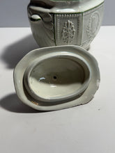 Load image into Gallery viewer, Staffordshire Pearlware Green Edge Sugar Bowl Seal Of United States And Columbia