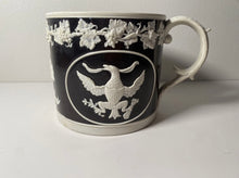 Load image into Gallery viewer, Staffordshire Jasperware Large Mug Seal Of United States Peace Plenty Columbia