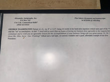 Load image into Gallery viewer, Signed Partial letter of George Washington First President Framed with Currier & Ives Print