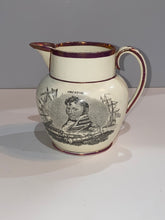Load image into Gallery viewer, Historical Staffordshire War Of 1812 Pitcher Decator And Lawrence Ca. 1815
