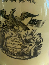 Load image into Gallery viewer, Staffordshire Creamware Liverpool Pitcher Peace Plenty and Independence