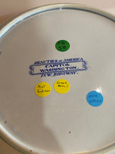 Load image into Gallery viewer, Historical Staffordshire Blue Capital Washington Potato Bowl