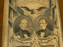 Load image into Gallery viewer, Original N. Currier Grand National Whig Banner Henry Clay T. Frelinghuysen