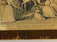 Load image into Gallery viewer, Original N. Currier Print Washington’s Reception By The Ladies Trenton NJ