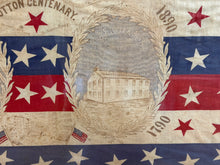 Load image into Gallery viewer, Historical Handkerchief Cotton Centenary American Flag Samuel Slater Textile 1890