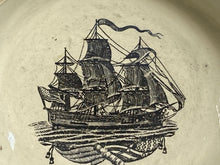 Load image into Gallery viewer, Staffordshire Creamware Liverpool Now With American Ships Ca. 1800
