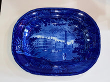 Load image into Gallery viewer, Historical Staffordshire Blue Platter Post Office Dublin