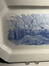 Load image into Gallery viewer, Historical Staffordshire Blue Well And Tree Platter Capital At Washington 1835