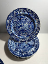Load image into Gallery viewer, Staffordshire Blue Transfer Dinner Plate Quadrupeds Lion Ca. 1825