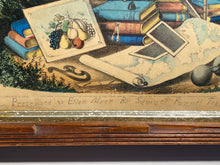 Load image into Gallery viewer, Original Currier Ives God Bless Our School Print Reward Of Merit