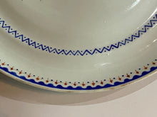 Load image into Gallery viewer, Antique 19th Century Chinese Export Porcelain Plate Seal of United States Qing Dynasty Flag