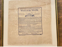 Load image into Gallery viewer, Rare Historical Kerchief Handkerchief Wreck Of Titanic Memorial 1912