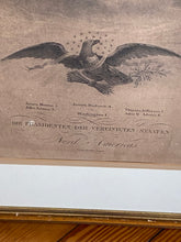Load image into Gallery viewer, 19th Century Lithograph Of The First 6 Presidents Washington Adams Large