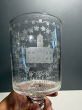 Load image into Gallery viewer, Vernay Tercentenary Glass 300 Years Of Rhode Island Goblet Etched State Seal