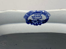 Load image into Gallery viewer, Historical Staffordshire Blue Small Platter Rabbit on the Wall Wilkie Series 1825