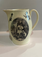 Load image into Gallery viewer, Staffordshire Creamware Liverpool Pitcher Huge Washington U.S. Ship Ca. 1800