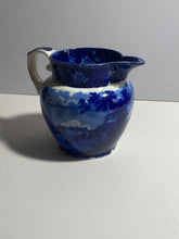 Load image into Gallery viewer, Historical Staffordshire Blue Pitcher Boston State House Scudder’s Museum 1825