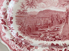 Load image into Gallery viewer, Historical Staffordshire Pink Transfer Platter Newburgh New York By Jackson