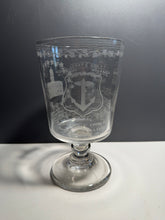Load image into Gallery viewer, Vernay Tercentenary Glass 300 Years Of Rhode Island Goblet Etched State Seal