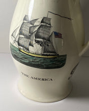 Load image into Gallery viewer, Staffordshire Creamware Liverpool Pitcher Ship America Death Of Wolfe Polychrome