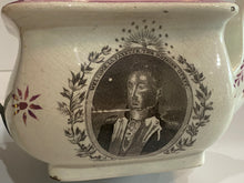 Load image into Gallery viewer, Historical Staffordshire Welcome Lafayette Nations Guest Make do Teapot Lusterware