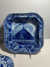 Load image into Gallery viewer, Historical Staffordshire Vegetable Dish Protestant Dutch Church City Of Albany
