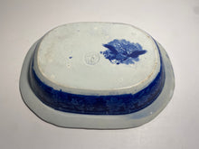Load image into Gallery viewer, Historical Staffordshire Blue Arms or Georgia Vegetable Dish By Mayer 1825