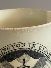 Load image into Gallery viewer, Staffordshire Creamware Liverpool Pitcher Polychrome Ship With Washington Eagle