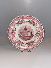 Load image into Gallery viewer, Historical Staffordshire Pink Transfer Soup Plate Boston State House Ca. 1825