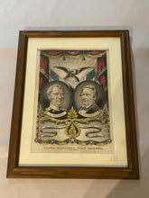 Load image into Gallery viewer, Original Currier and Ives Print Grand, National, Whig Banner Zachary Taylor Millard Fillmore