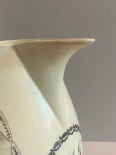 Load image into Gallery viewer, Staffordshire Creamware Liverpool Pitcher Slave Ship “Nabby” Washington Memorial Chain of States