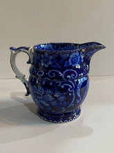 Load image into Gallery viewer, Historical Staffordshire Blue Pitcher Seal of United States Adams