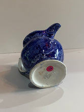 Load image into Gallery viewer, Historical Staffordshire Blue Mount Vernon Pitcher General Washington