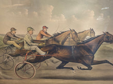 Load image into Gallery viewer, Currier & Ives Print Large Folio Grand Trotting Queen Nancy Hanks Budd Doble