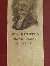Load image into Gallery viewer, Early 19th Century Washington Benevolent Society Ribbon Ca. 1812