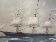 Load image into Gallery viewer, Original N. Currier & Ives Print Clipper Ship Red Jacket Large New/Old 50