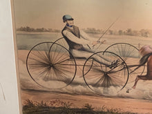 Load image into Gallery viewer, N. Currier & Ives Print Large Daniel D. Tompkins And Blanc Negre Trotter Horse