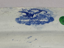 Load image into Gallery viewer, Historical Staffordshire Blue Well and Tree Platter Castle Gardens Battery New York Ca. 1825