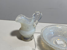 Load image into Gallery viewer, Boston And Sandwich Glass Lacy Toy Pitcher And Basin Opalescent Ca. 1840’s
