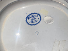 Load image into Gallery viewer, Historical Staffordshire Blue Woodlands Near Philadelphia Vegetable Dish Rare