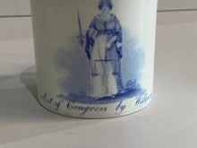 Load image into Gallery viewer, Staffordshire Pearlware Childs Mug Odd Fellows Justice Baltimore