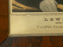 Load image into Gallery viewer, Original N. Currier Print Lewis Cass Democratic Candidate for Twelfth President of the United States