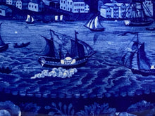 Load image into Gallery viewer, Historical Staffordshire Blue Platter View of Sandusky Ohio Ca. 1825