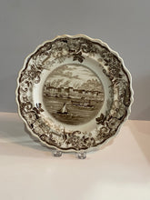 Load image into Gallery viewer, Historical Staffordshire Plate View of Pittsburgh Pennsylvania Brown Transfer