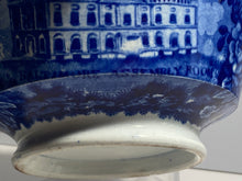 Load image into Gallery viewer, Historical Staffordshire Blue Baltimore Assembly Rooms Waste Bowl Circa 1825