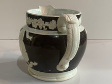 Load image into Gallery viewer, Staffordshire Jasperware Brown Background Washington and Lafayette Seal of United States