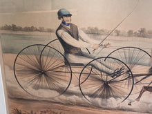 Load image into Gallery viewer, N. Currier & Ives Print Large Daniel D. Tompkins And Blanc Negre Trotter Horse