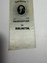 Load image into Gallery viewer, Know Nothing Party George Washington Silk Ribbon Ca. 1850